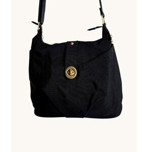 Bagallini Black Helsinki Crossbody Bag